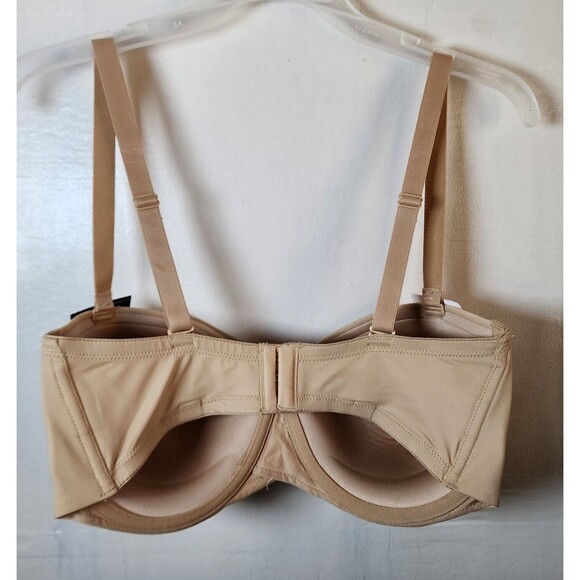 New Maidenform Women's Beige Underwire Lightly Line Bra Adjustable Straps 38DD - Picture 3 of 4